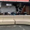 Thanh lý ghế sofa da màu kem