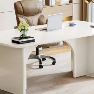 Thanh lý bàn giám đốc 1m6 màu trắng sữa