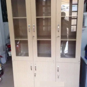 Thanh lý Tủ tài liệu gỗ 3 cánh kính